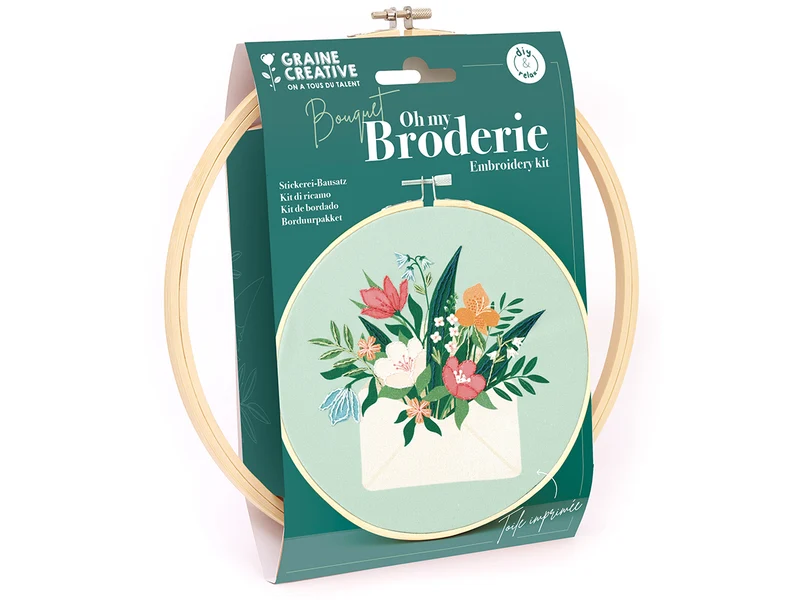 Kit broderie partielle - Bouquet