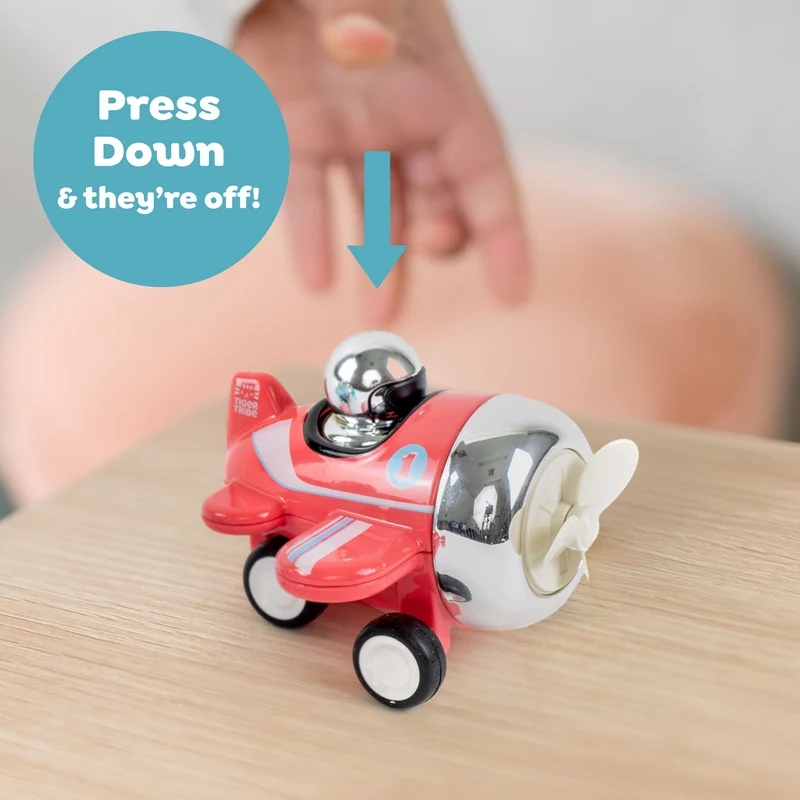Tiger Tribe Presto Planes Swoop Red Press-Down Toy