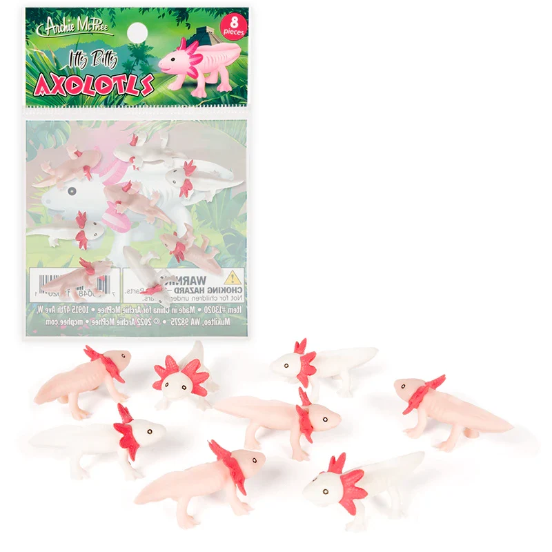 Itty Bitty Axolotls - set of 8