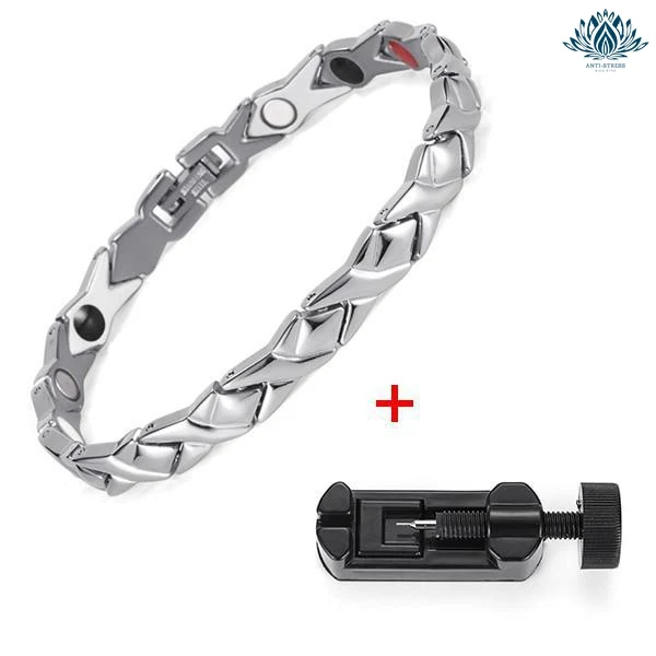 Bracelet magnétique anti-stress femme