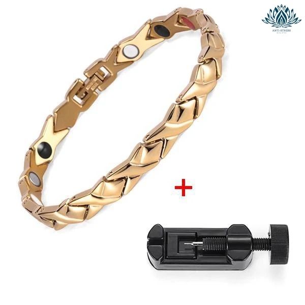Bracelet magnétique anti-stress femme