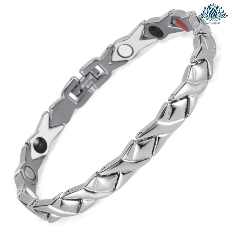 Bracelet magnétique anti-stress femme