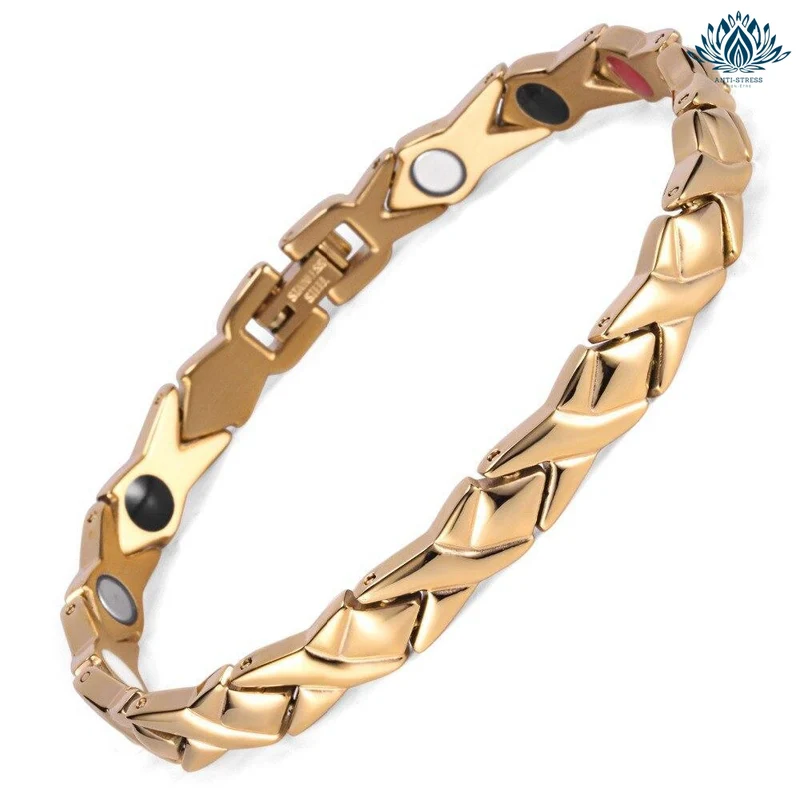 Bracelet magnétique anti-stress femme