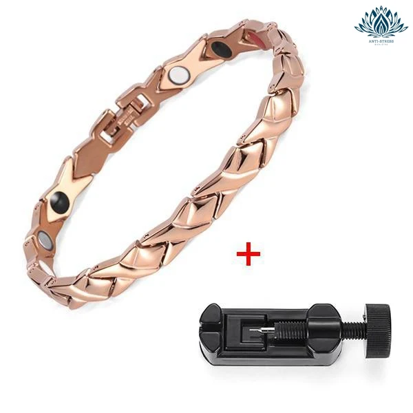 Bracelet magnétique anti-stress femme