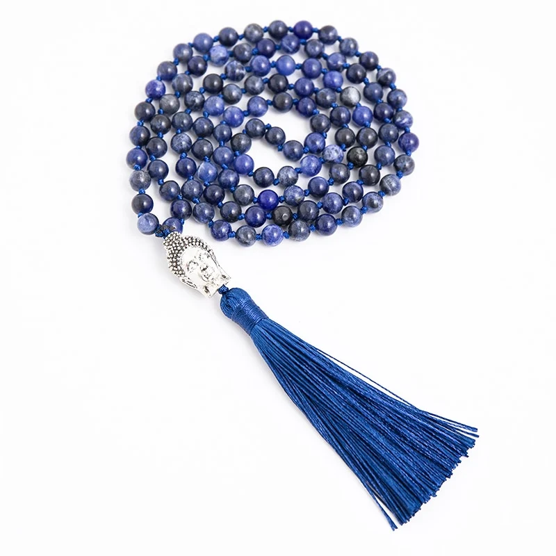 Collier Mala 108 pierres naturelles