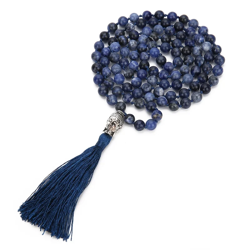 Collier Mala 108 pierres naturelles