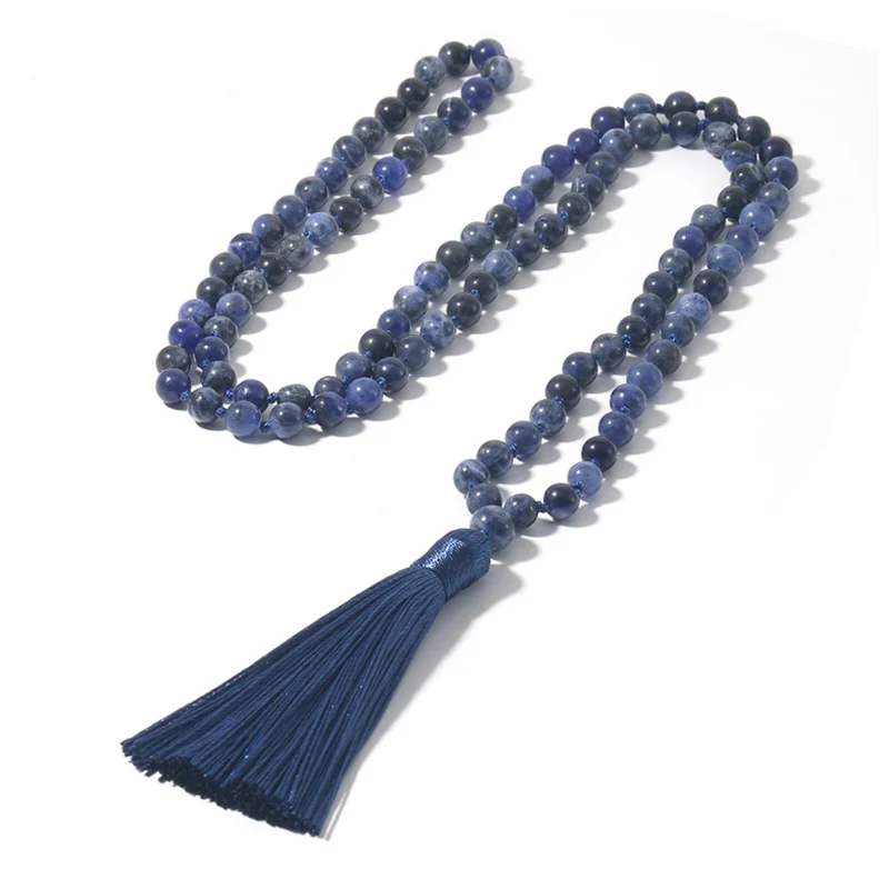 Collier Mala 108 pierres naturelles