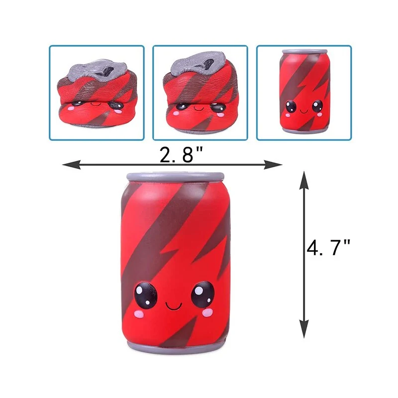 Squishie Kawai Canette de Soda Antistress