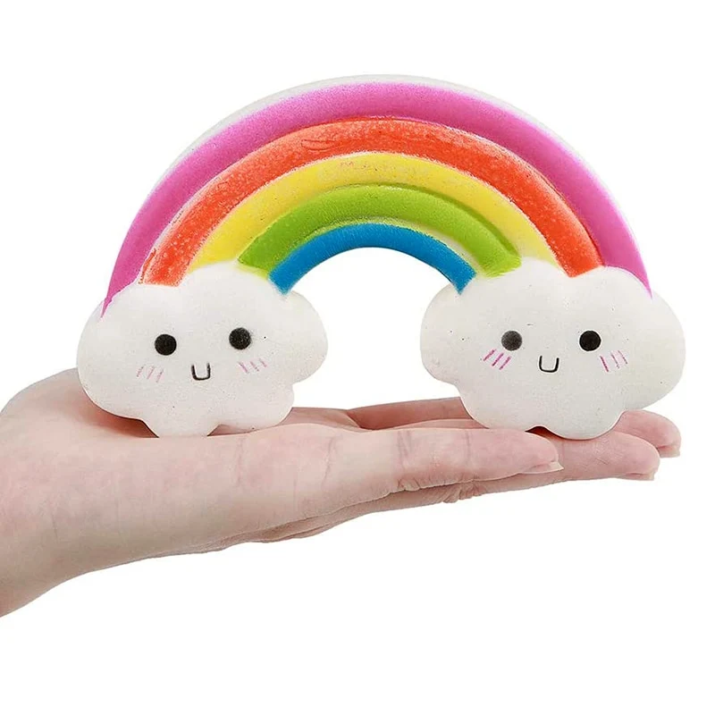 Squishie antistress Arc-en-Ciel kawai à écraser