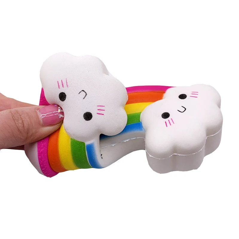 Squishie antistress Arc-en-Ciel kawai à écraser