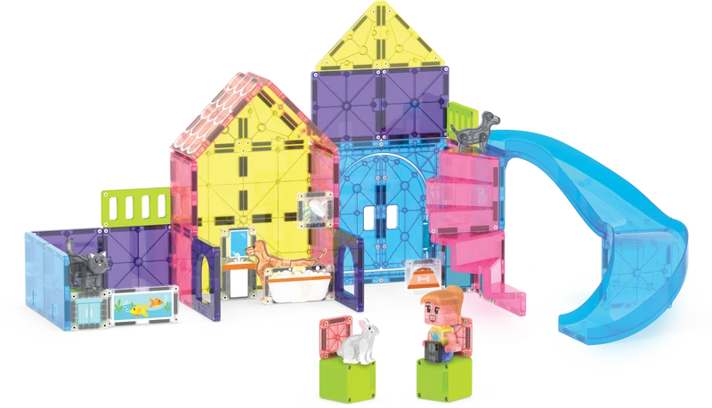 Magna-Tiles Pet Playhouse 50 Piece Magnetic Building Set