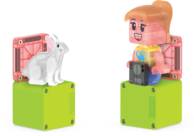 Magna-Tiles Pet Playhouse 50 Piece Magnetic Building Set