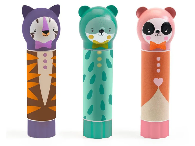 Baton de colle avec capuchon animaux - modèle aléatoire
