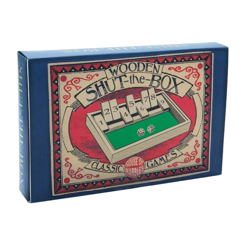 Wooden Shut-the-Box Game HOM