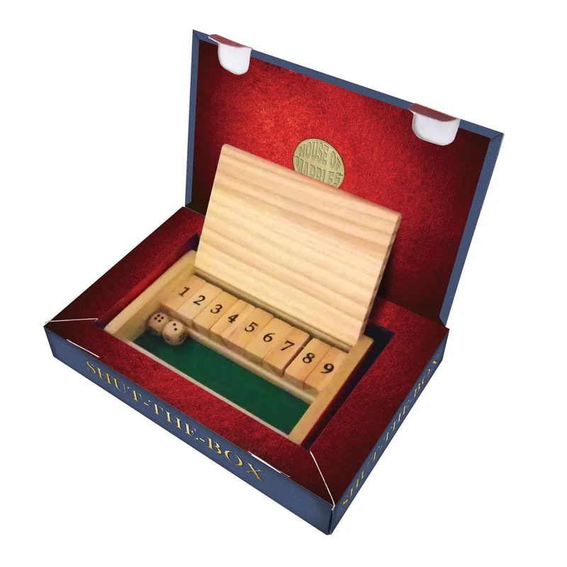 Wooden Shut-the-Box Game HOM