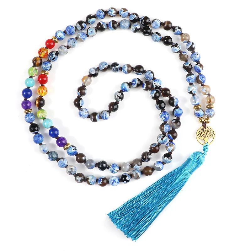 Collier mantra tibétain