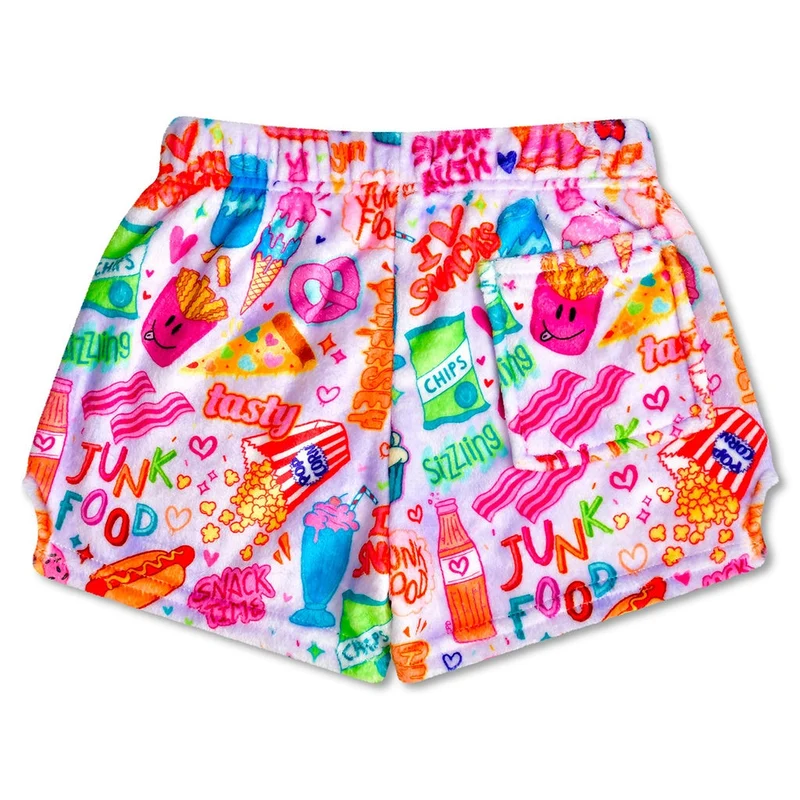 Corey Paige Junk Food Plush PJ Shorts for Youth Sizes