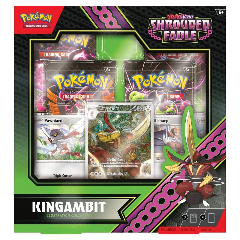 Pokemon Shrouded Fable Kingambit Illustration