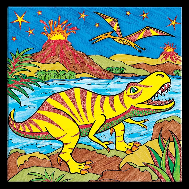 Color by Number Dino
