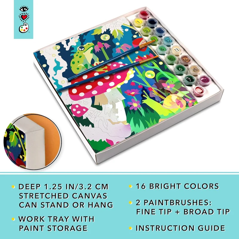 Paint Number Frog