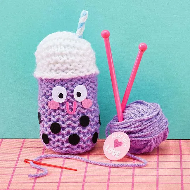 Snack Knit Kit Boba Buddy