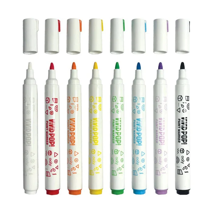 Vivid Pop Paint Markers Classic Set of 8