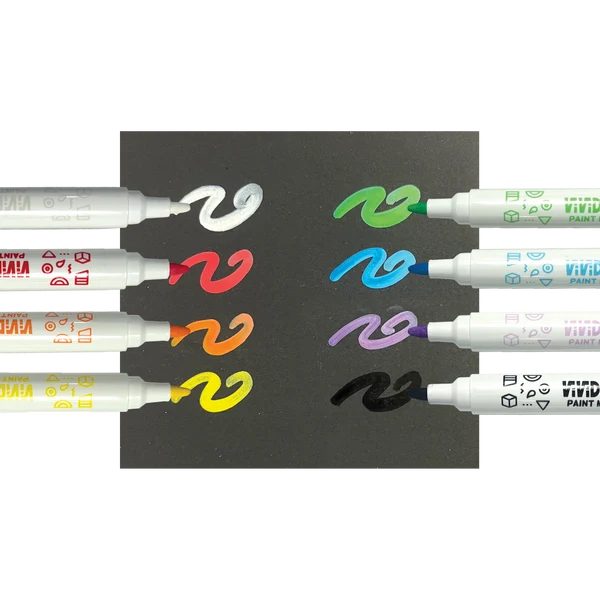 Vivid Pop Paint Markers Classic Set of 8
