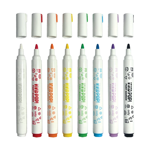 Vivid Pop Paint Markers Classic Set of 8