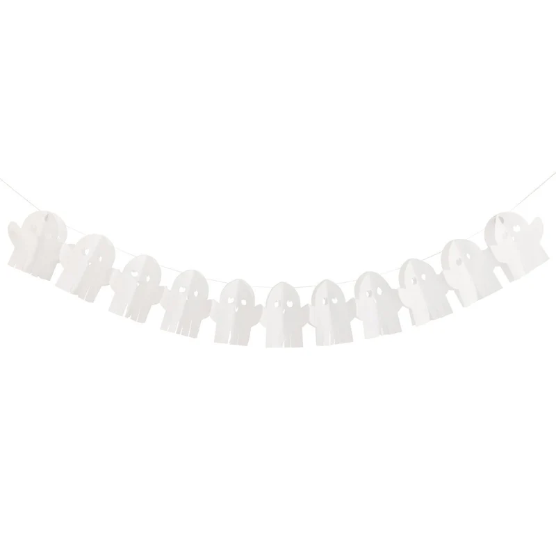 Adorable Halloween Ghost Paper Garland, 84 Inches, 1 Count