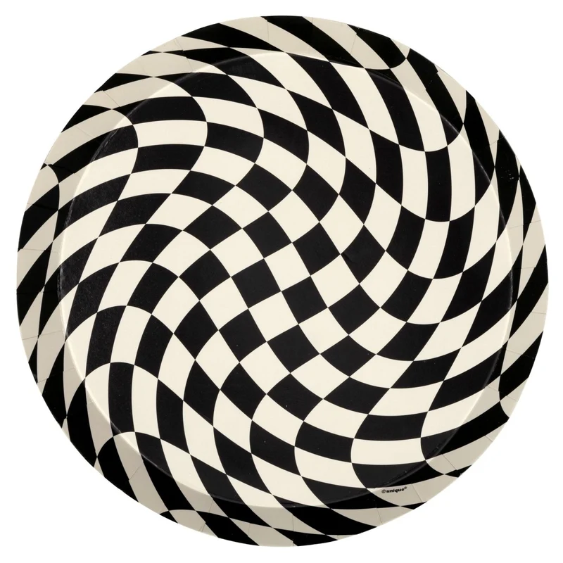 Halloween Bash Large Round Lunch Paper Plates, 9 Inches, 8 Count