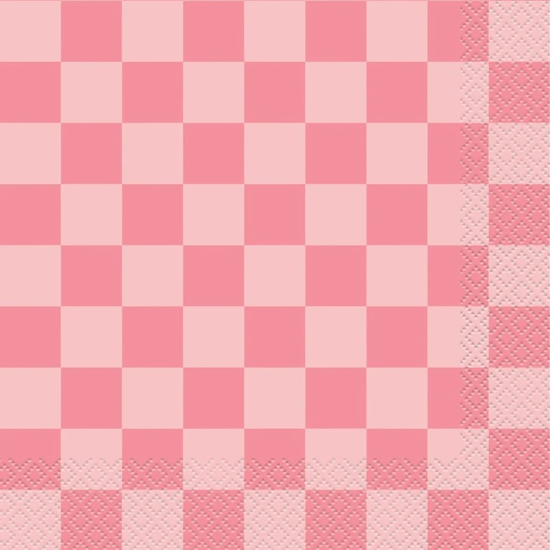 Adorable Halloween Checkered Large Lunch Napkins, 16 Count