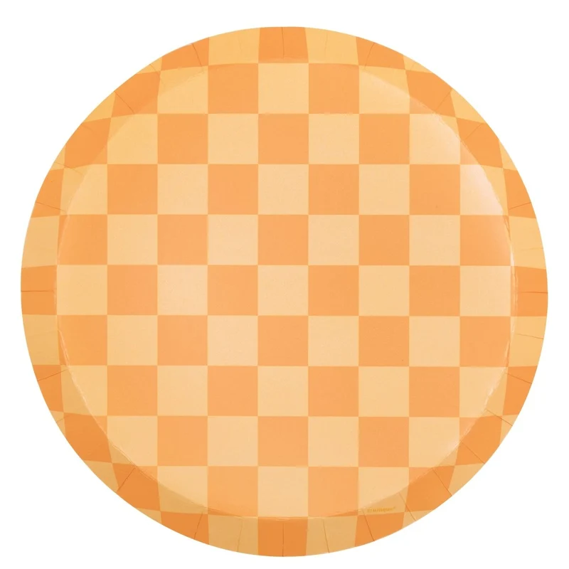 Adorable Halloween Large Round Lunch Paper Plates, 8 Inches, 8 Count
