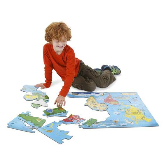 Melissa & Doug Floor Puzzle World Map / Carte du monde de casse-tête de sol