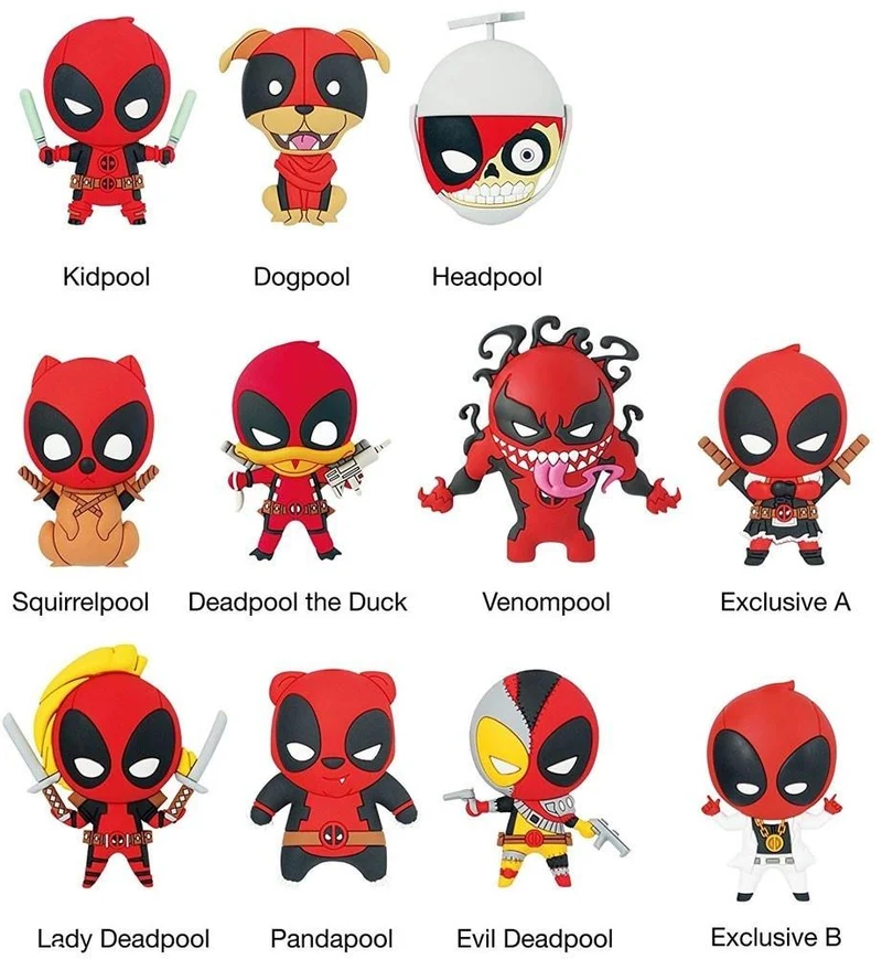 Marvel Deadpool Foam Keyring / Porte-clés en mousse
