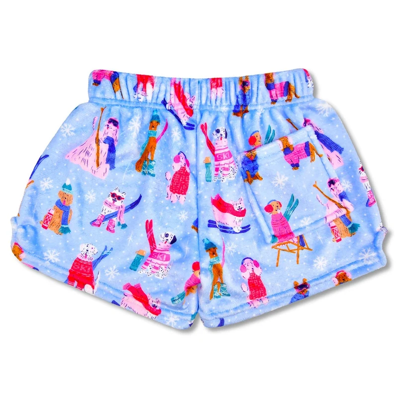 Ski Dog Plush Shorts - Medium