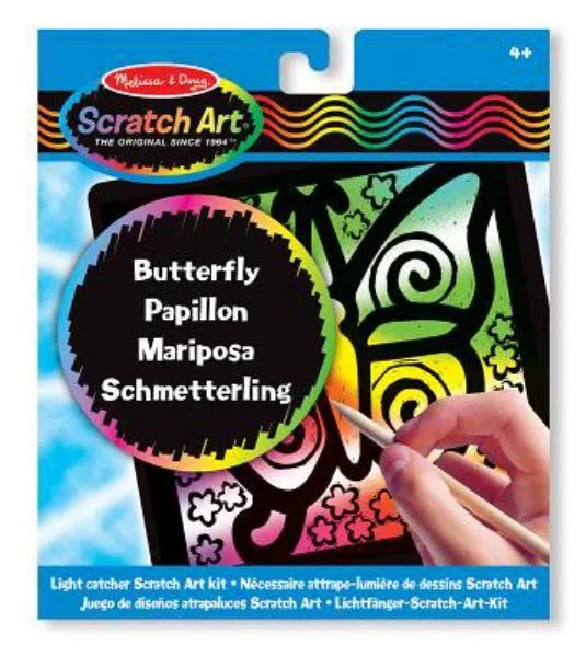 Melissa & Doug Scratch Art Butterfly - Papillon