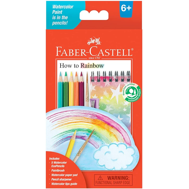 How to Rainbow Watercolor Pencil Set
