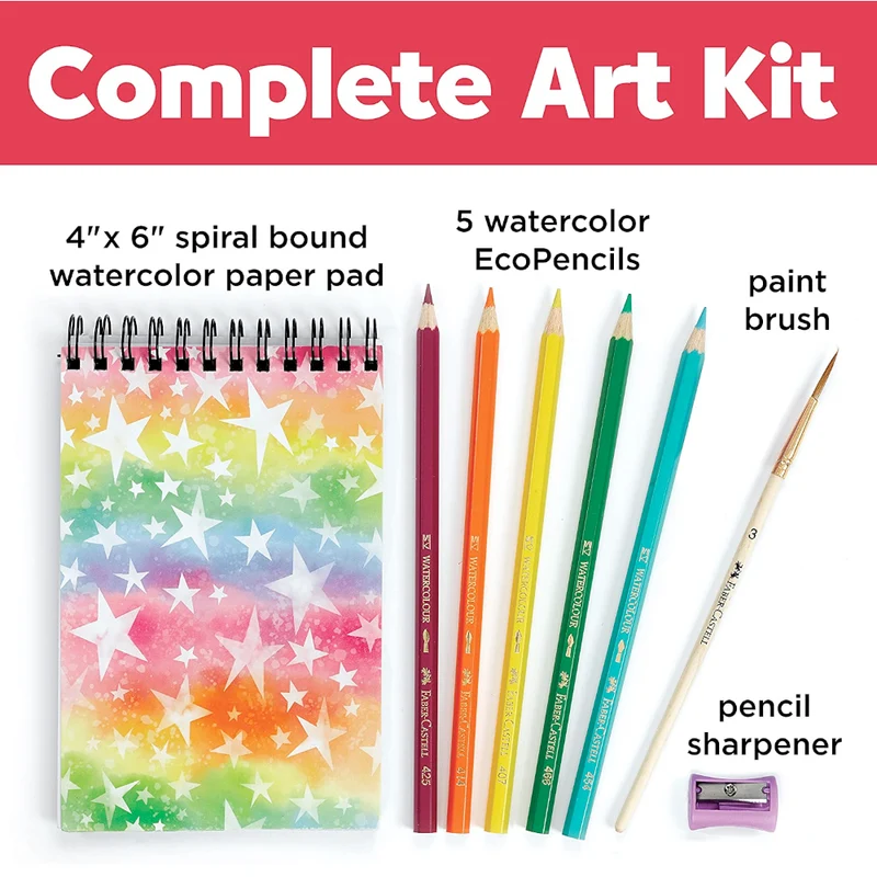 How to Rainbow Watercolor Pencil Set