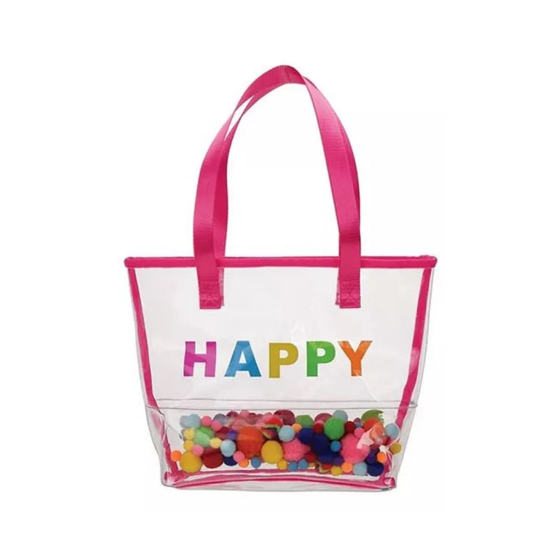 Happy Clear Tote Bag with