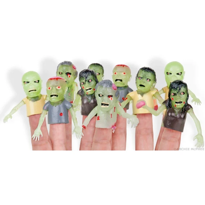 Finger Zombie Puppet - 1 zombie - (buy 1 for each finger!)