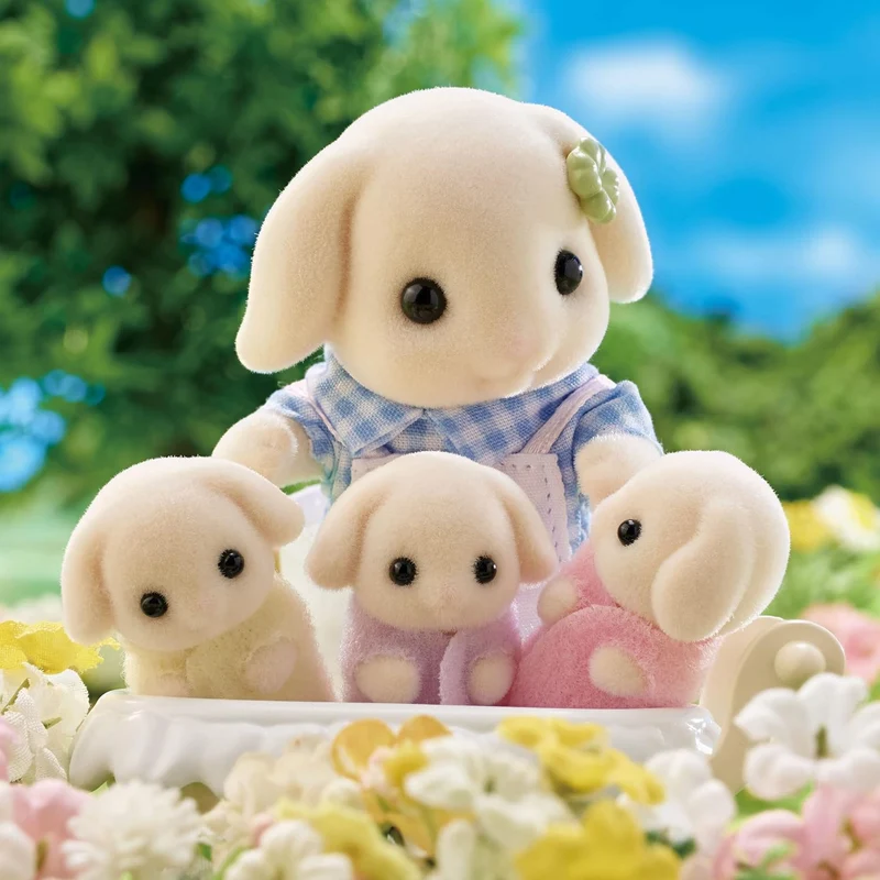 Calico Critters Flora Rabbit Family