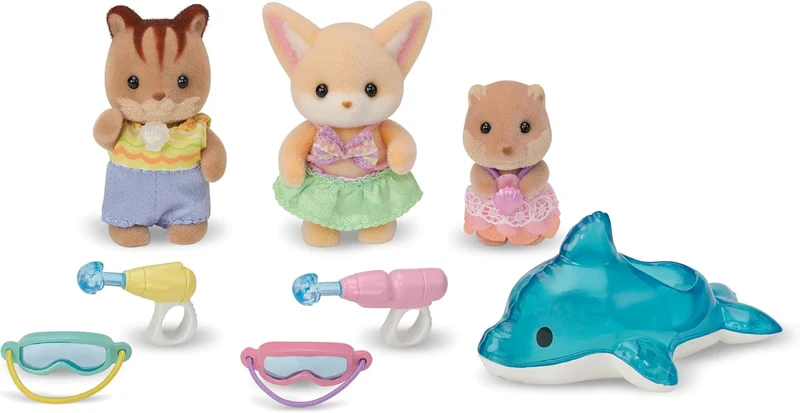 Calico Critters Pool Fun Trio Nursery
