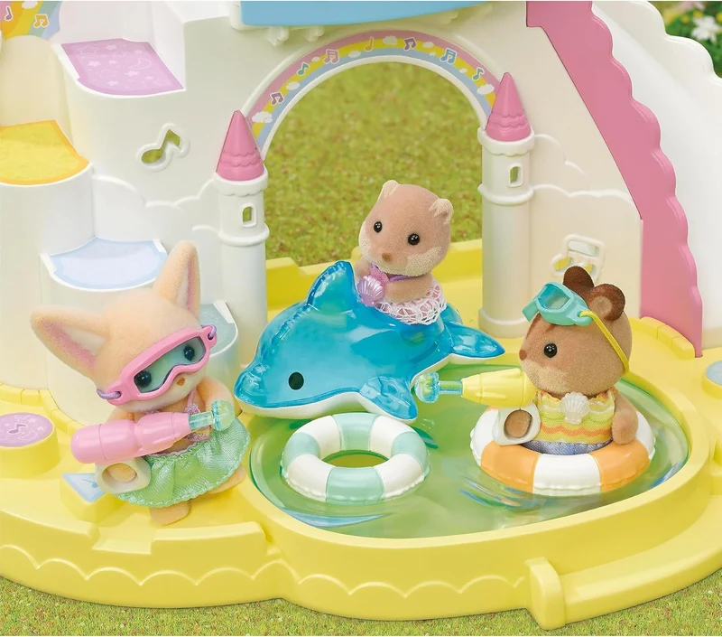 Calico Critters Pool Fun Trio Nursery