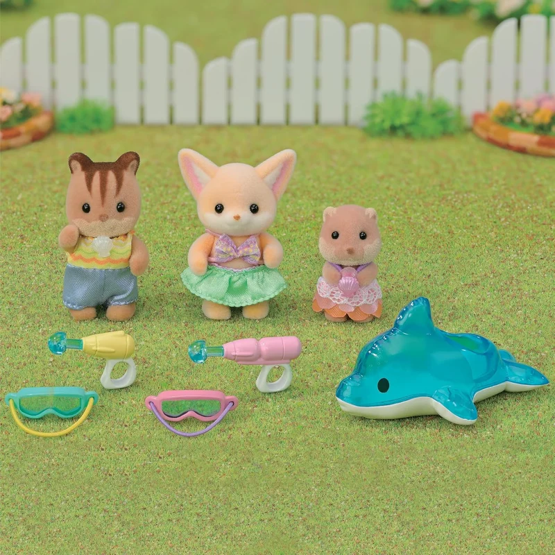 Calico Critters Pool Fun Trio Nursery