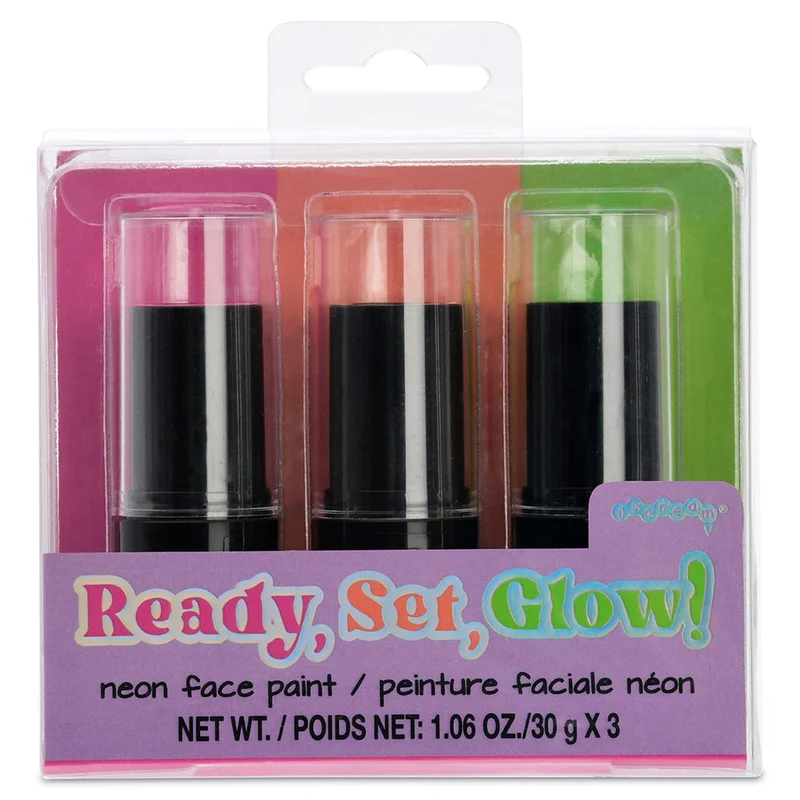 Ready Set Go Glow Face Paint Set