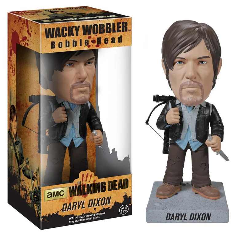 Walking Dead Biker Daryl Dixon Bobble Head /Figurine en Vinyle