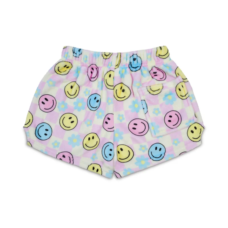 Happy Check Plush Short S