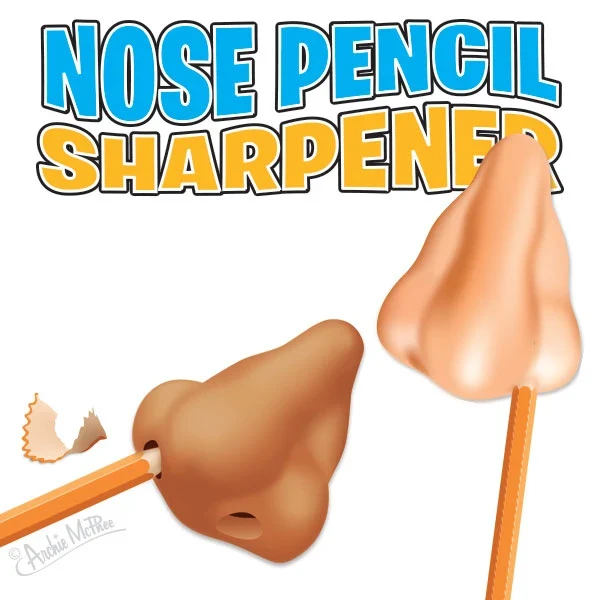Nose pencil sharpener - 1pc
