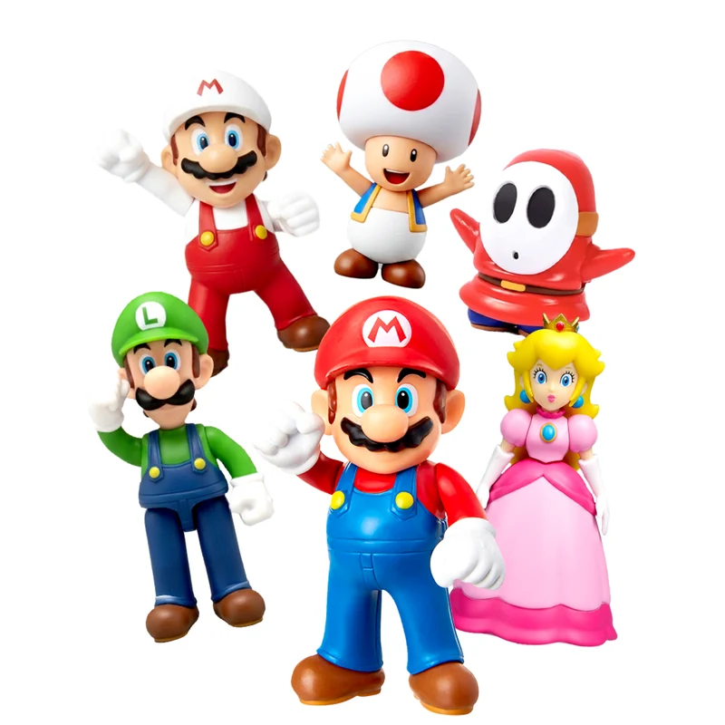 Super Mario Mini Figures, 2.5 Inches, Assortment, 1 Count