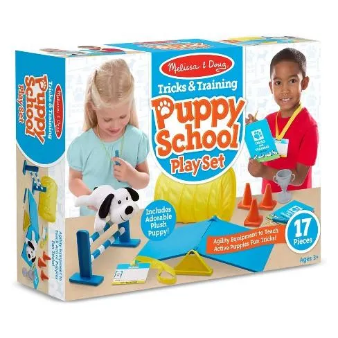 Melissa & Doug Play Set Trick and Training Puppy School / École pour chiots - Jeu de dressage et d'entraînement